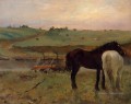 chevaux dans une prairie 1871 Edgar Degas